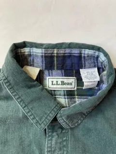 90s L.L.BEAN コットンダック・ネル・リバーシブル シャツ・ジャケット