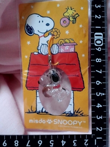 非売品☆ミスタードーナツ☆スヌーピー☆SNOOPY☆クリア☆ストラップ☆残1