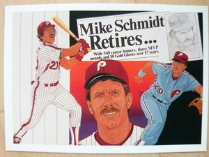 ★MIKE SCHMIDT UPPER DECK UD 1990 #20 RETIRES MLB メジャーリーグ マイク シュミット PHILADELPHIA PHILLIES フィリーズ MVP HOF LEGEND