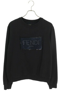 フェンディ FENDI FY0944 A7AC サイズ:M スパンコールロゴスウェット 中古 OM10