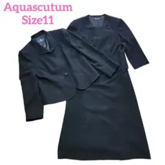 Aquascutum　セットアップ　ワンピース　ブラック　フォーマル　Lサイズ