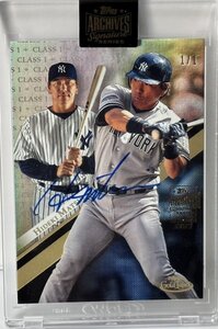 MLB☆松井秀喜 21 Topps Archives Signature Series 1枚限定直筆サインカード