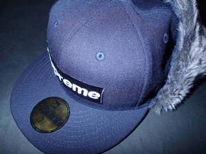 新品未使用　XLサイズ　NAVY　SUPREME EAR FLAP ERA CAP　帽子　エラ　ファー付き