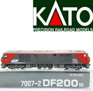 新品同様品KATO 7007-2 DF200 50(M車)RED BEAR ECO-POWERエコパワー レッドベア電気式ディーゼル機関車Nゲージ動力車カトー
