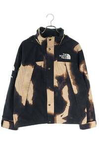 シュプリーム ブルゾン Bleached Denim Print Mountain Jacket サイズ:S タイダイマウンテンジャケットブルゾン 中古 HJ12