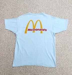 極美品 XL 80s チャンピオン × マクドナルド トリコタグ 染み込みプリント Tシャツ ビンテージ 80年代 VINTAGE