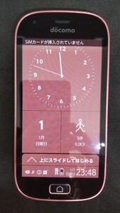 B033 docomo Xi らくらくスマートフォン me F-03K FUJITSU 4G androidスマホ 簡易動作確認＆簡易清掃＆初期化OK 判定○ 送料無料 現状品