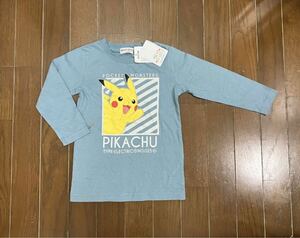 新品タグ付き☆ピカチュウ☆長袖Tシャツ☆90cm☆ポケットモンスター☆ポケモン☆ロンT☆ロング丈☆激安