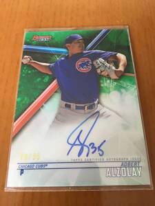 【鈴木同僚/Cubs/Adbert Alzolay】 2018 Bowman’s Best Green Auto 73/99