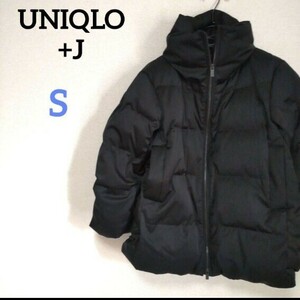 21aw UNIQLO+J ユニクロプラスジェイ ハイブリッドダウンボリュームジャケット ジルサンダー JIL SANDER ハイネック ダウンフェザー 黒