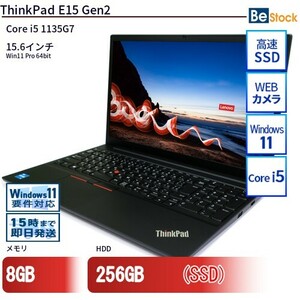 中古 ノートパソコン Lenovo レノボ ThinkPad E15 Gen2 20TES28C00 Core i5 メモリ：16GB() 6ヶ月保証