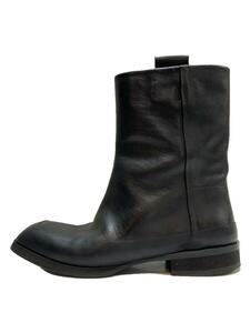 THE ROW◆21AW/GRUNGE BOOT/グレインカーフ グランジブーツ/39/BLK/牛革/F1192-L65