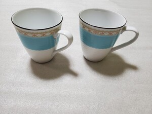 ★未使用品★Noritake /ノリタケ★ハミングブルー★マグカップペアセット