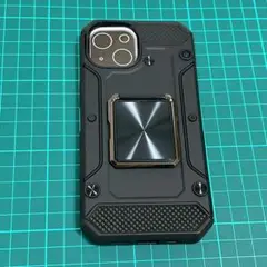 iPhone 15 用ケース　スタンド機能　黒　ブラック