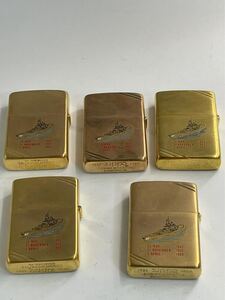 ビンテージ ZIPPO 1932 1982 ダブルイヤー COMMEMORATIVE コメモラティブ サンフランシスコ ゴールド 5個セット