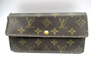 ▲▲中古品 USED ルイヴィトン LOUIS VUITTON モノグラムライン M61734 ポルトフォイユ・サラ 二つ折り長財布 ロングウォレット▲▲