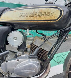 調子良好！オリジナルペイント　交換可能☆KAWASAKI G8 90SS 90DXマッハ☆トライアンフ ナックル　パンヘッド　ショベルヘッド　アイアン　