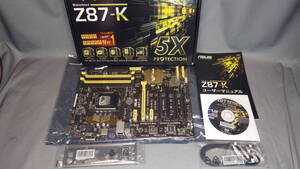 ASUS Z87-K(REV1.05) ATX 第4世代 動作確認済 送料無料 ほぼ新品(046)