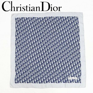 ◆Christian Dior クリスチャン ディオール シルク100％ トロッター柄 大判 スカーフ