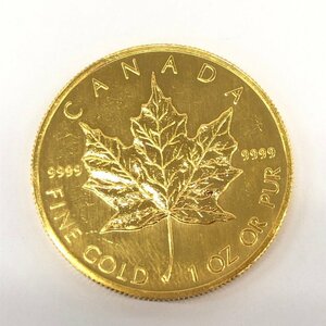 K24IG　カナダ　メイプルリーフ金貨　1oz　1995　総重量31.1g【CFAD9045】