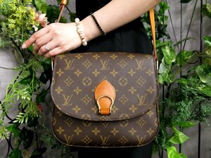 ●超美品●LOUIS VUITTON ルイ・ヴィトン●モノグラム●サンクルーGM●ショルダー バッグ●ブラウン系●G金具●ヴィンテージ●Js47495