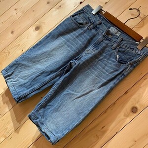 [KWT2647] AMERICANEAGLE ハーフジーンズパンツ キッズ ウォッシュブルー コン