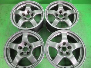 PCD114.3 日産 R32 BNR32 スカイライン GTR 純正 GT-R 鍛造 8j/+30 ハブ約66㎜ 4本セット! 中古 旧車 ドリ車 流用リペアスペア交換などに!