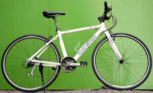 LOUIS GARNEAU(TR Lite E)ほぼ綺麗)タイヤ新品)ct47cm)Shimano 24s)700c)白い街乗りクロスバイク 中古