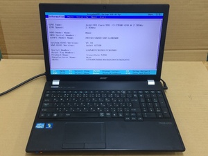 ★現状即決★ Acer TravelMate 5760-XSS38｜Core i3 2350M/4GB/HDDマウンタ/Windows 7 COA｜-7600