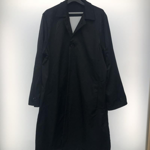 【中古】JIL SANDER TIPTON LOGO VISCOSE COATコート 50 ブラック ジルサンダー　ロゴ[240066116038]