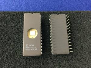 MBM2764-25【即決即送】富士通 65,536-Bit 紫外線消去 EPROM IC [216Py/298766M] Fujitsu UV Erasable EPROM ２個