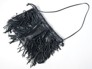 GOOD GRIEFグッドグリーフ 2021SS Lamb Leather Fringe Bagラムレザーフリンジバッグ[LBGA69093]