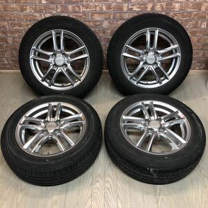 H1263 175/65R15 NH100C ブリジストン製ホイール　5.5Ｊ+40 100-4Ｈ 4本 アクア スイフトノートヴィッツ ポルテフィットカローラ