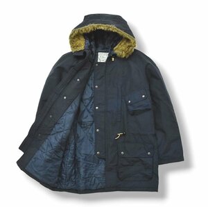 ★90s ヴィンテージ ラングラー Wrangler マウンテン パーカー L ネイビー 中綿 キルティング フード ボア ジャンパー ジャケット 古着★