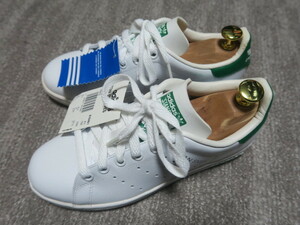 デッドストック 未使用 タグ付き 初期復刻 04年 adidas アディダス STAN SMITH スタンスミス 顔付き ビンテージ 23 ホワイト グリーン系