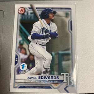 2021 bowman 1st edition Xavier edwards