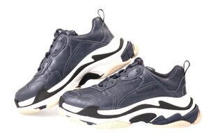 バレンシアガ メンズ スニーカー トリプルS ブルー/ブラック/ホワイト サイズ42 約27.5cm BALENCIAGA SNEAKER TRIPLE S SNEAKER 536737