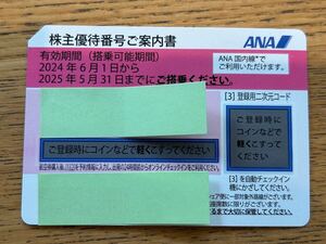 【全日空】株主優待券2025.5.31まで