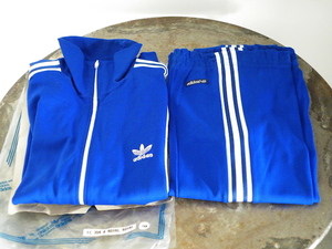 アディダス デッドストック ヨーロッパトラックスタイル セットアップジャージ blue 幻 ヴィンテージ ビンテージ adidas 1970 1980s