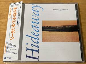 FUSION レア 帯付き ワーナー87年国内初期3200円盤(32XD-676) デイヴィッド・サンボーン(DAVID SANBORN/as)80年「ハイダウェイ(HIDEAWAY)」