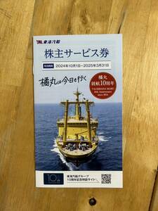 最新 東海汽船株主優待 株主サービス券 1冊 2025.3.31まで