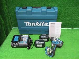 未使用品【 makita / マキタ 】 TW700DRGX 充電式インパクトレンチ 18V バッテリー2コ 充電器付 9372