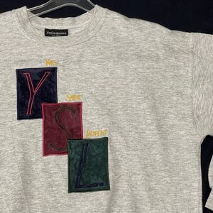 80s YVES SAINT LAURENT pour homme トレーナー　　80年代 イヴサンローランプールオム ITALY イタリア製 vintage スウェット YL456