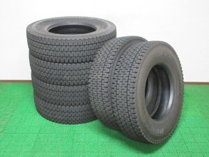 Y727【送料無料】225/80R17.5 123/122 超溝高 8.5~9分山 スタッドレス DECTES SP001 2023年製 6本 激安 中型 4トン トラック キャンター 等