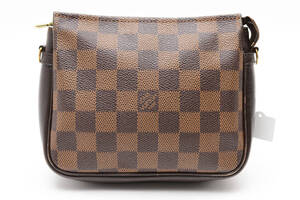 1円Louis Vuitton　ルイヴィトン　ダミエ　PVC　レザー　トゥルースメイクアップ　ハンドバッグ　ポーチ　マルチケース　N51982　24-3998