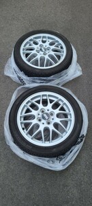 コペン BBS 21年製ブリジストン アルミホイール 165/50R15 15×4.5J　残り溝アリ　二本