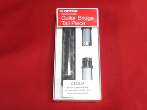 ★新品セール/最安値★GOTOH/GE101A-CK◆国産 軽量 アルミ テイルピース/LP レスポール 10.3mm◇特殊カラー！Cosmo Black/コスモブラック