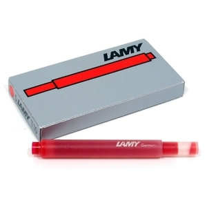 LAMY ラミー カートリッジインク 5本入り レッド LT10RD 【投函便にて送料無料】