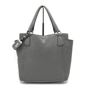 1円 PRADA プラダ 三角ロゴ プレート 2way レザー ハンド バッグ 白タグ113 eD11199N