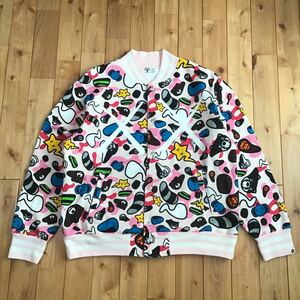 ★激レア★ KAWS MILO Animal kingdom スウェット スタジャン Lサイズ a bathing ape BAPE カウズ エイプ ベイプ マイロ NIGO wro